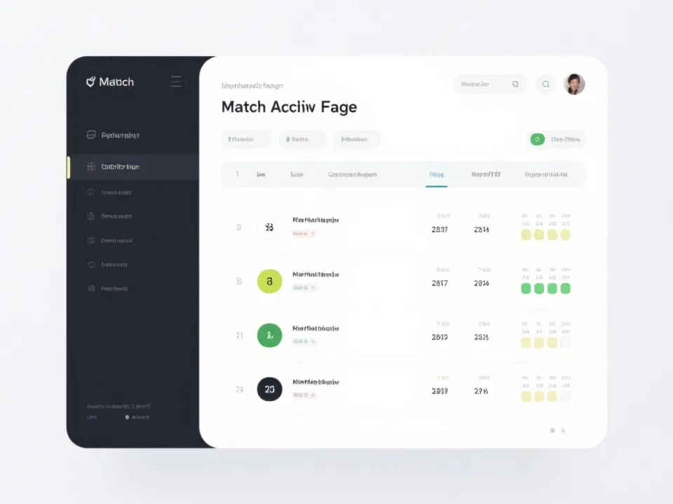 历史赛果归档与筛选界面示意图